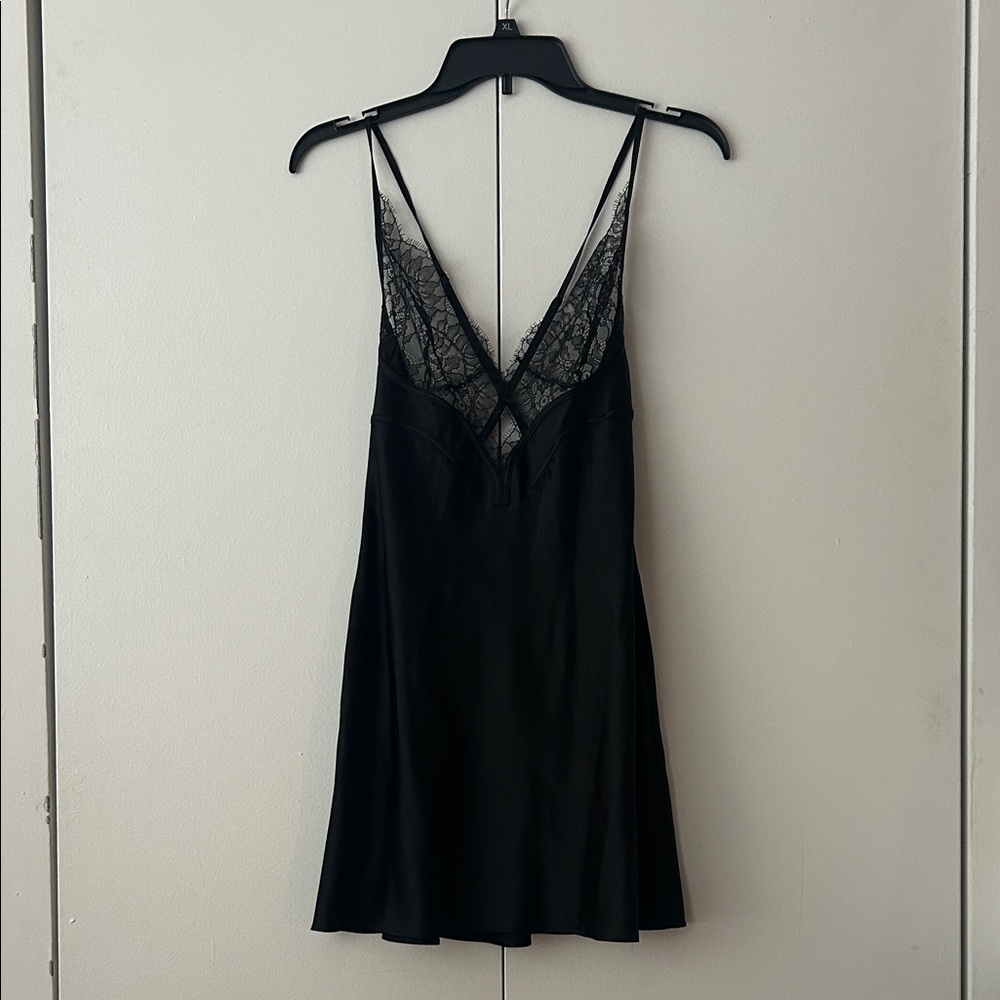 Victoria's Secret Vintage Black Lace Chemise